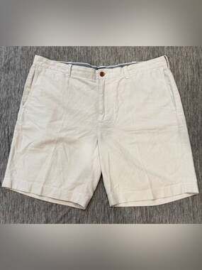 J. Crew Men's Light Beige Flat Front Shorts